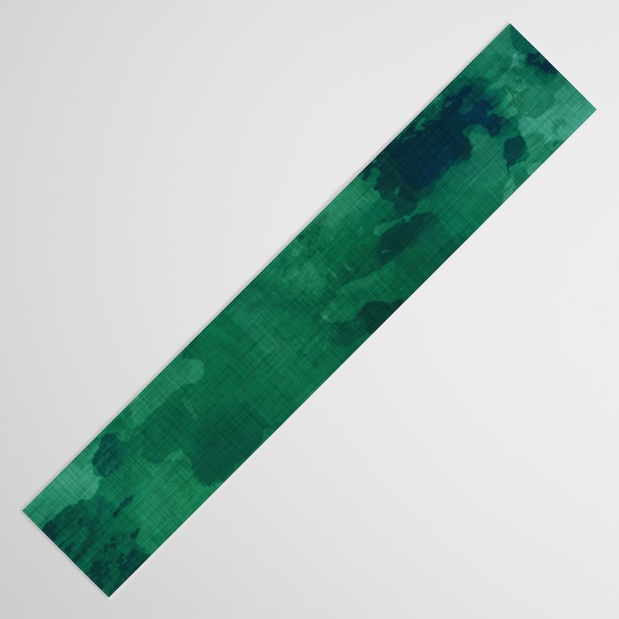 emerald watercolor Table Runner Gallery Image 3