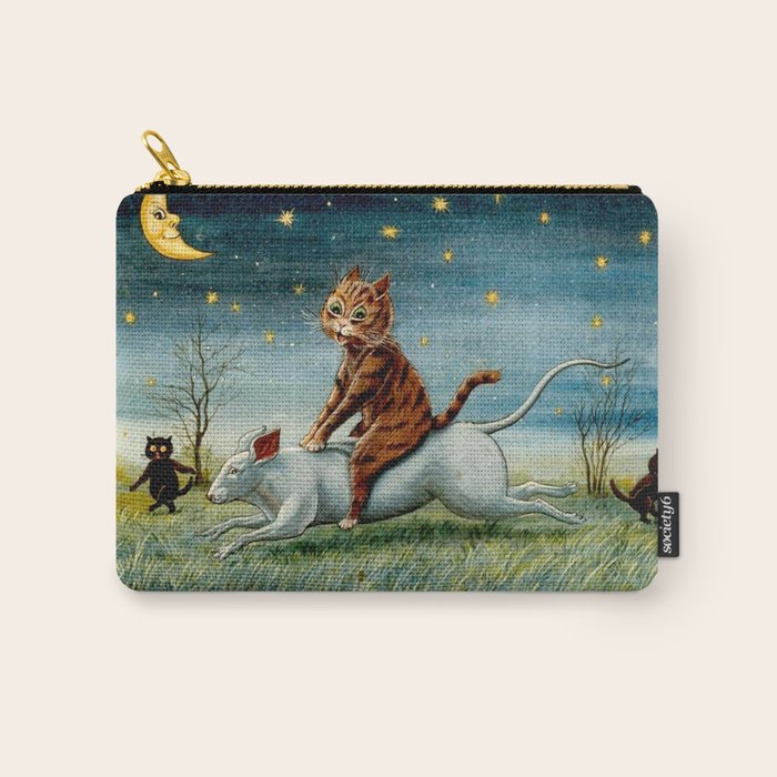 'If Only Big Things Were Little, and Little Things Were Big' by Louis Wain Carry All Pouch Gallery Image 1