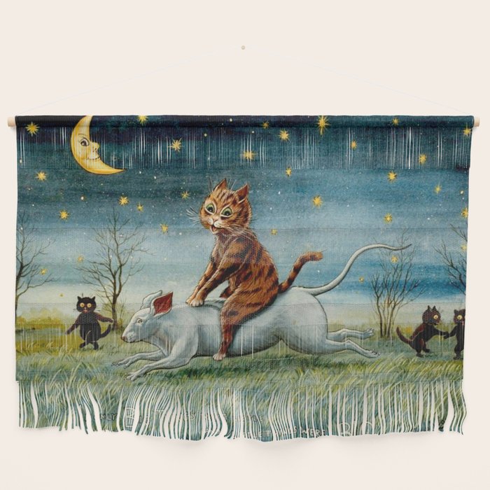'If Only Big Things Were Little, and Little Things Were Big' by Louis Wain Wall Hanging Gallery Image 1