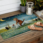 'If Only Big Things Were Little, and Little Things Were Big' by Louis Wain Outdoor Rug Gallery Image 2