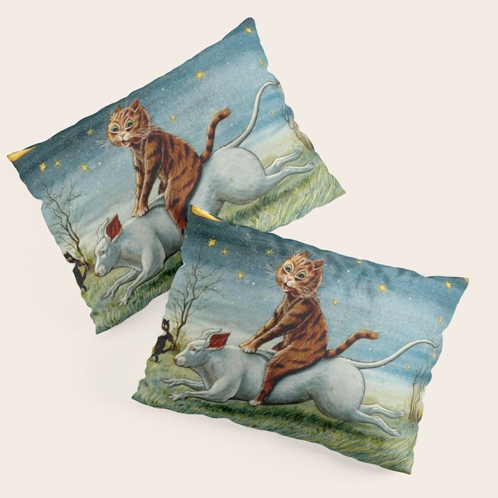'If Only Big Things Were Little, and Little Things Were Big' by Louis Wain Pillow Sham Gallery Image 3