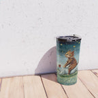 'If Only Big Things Were Little, and Little Things Were Big' by Louis Wain Travel Mug Gallery Image 4
