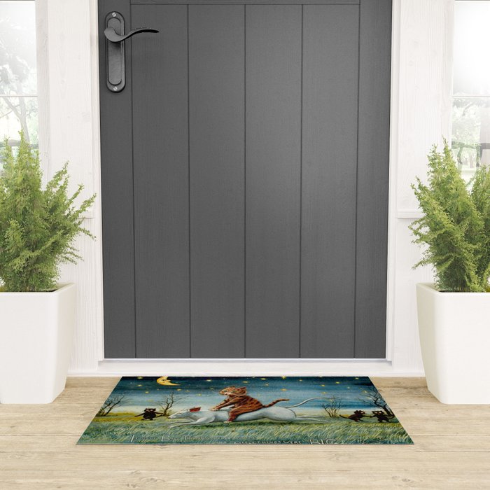 'If Only Big Things Were Little, and Little Things Were Big' by Louis Wain Welcome Mat Gallery Image 3