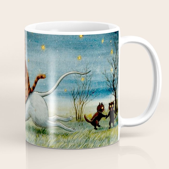 'If Only Big Things Were Little, and Little Things Were Big' by Louis Wain Coffee Mug Gallery Image 1