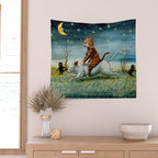 'If Only Big Things Were Little, and Little Things Were Big' by Louis Wain Wall Tapestry Gallery Image 2