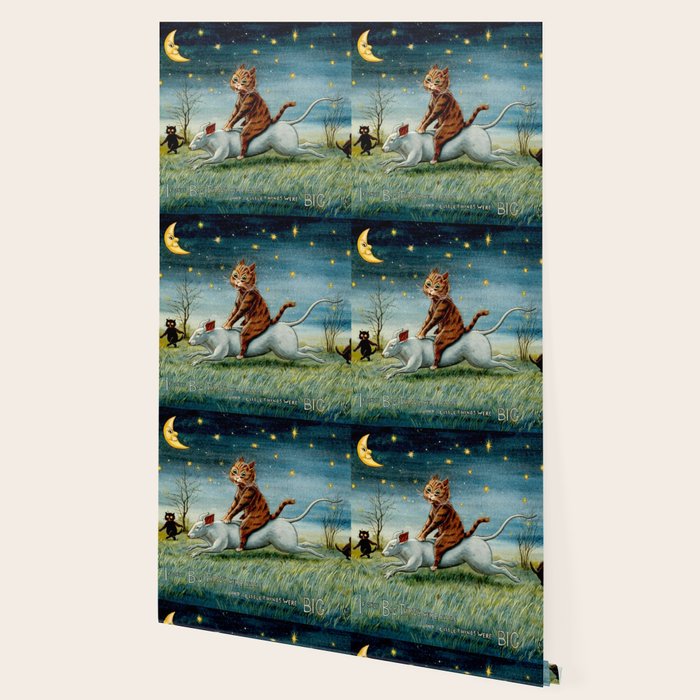 'If Only Big Things Were Little, and Little Things Were Big' by Louis Wain Wallpaper Gallery Image 2
