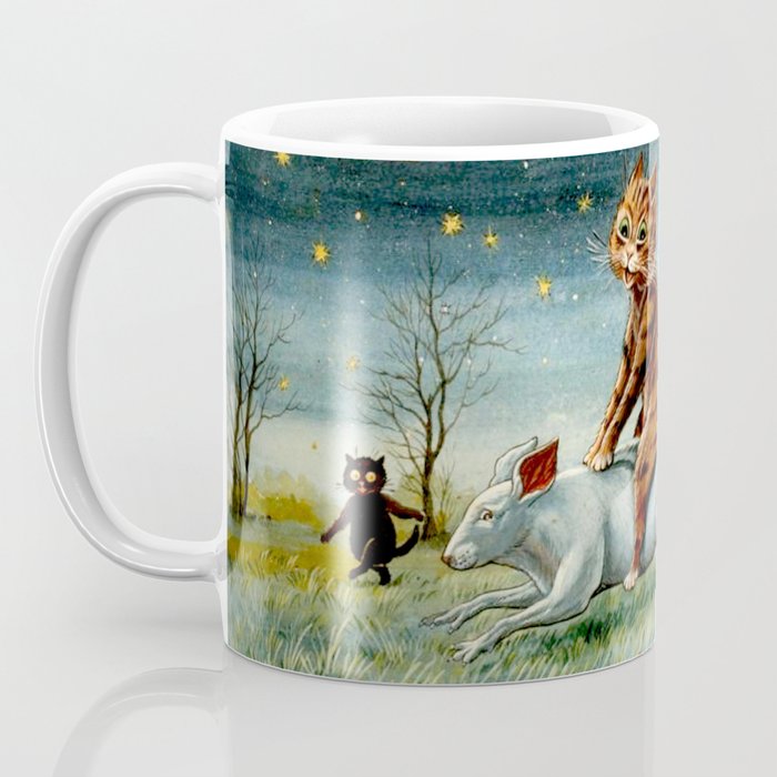 'If Only Big Things Were Little, and Little Things Were Big' by Louis Wain Coffee Mug Gallery Image 3