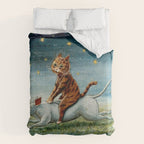 'If Only Big Things Were Little, and Little Things Were Big' by Louis Wain Comforter Gallery Image 6