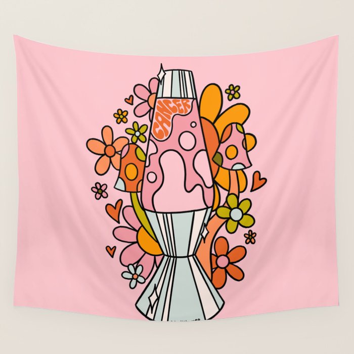 Cancer Lava Lamp Wall Tapestry Gallery Image 4