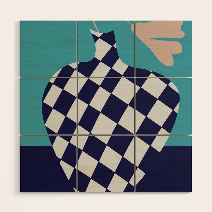 Minimalistic Vase 3 Wood Wall Art Gallery Image 1