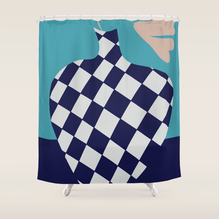 Minimalistic Vase 3 Shower Curtain Gallery Image 1