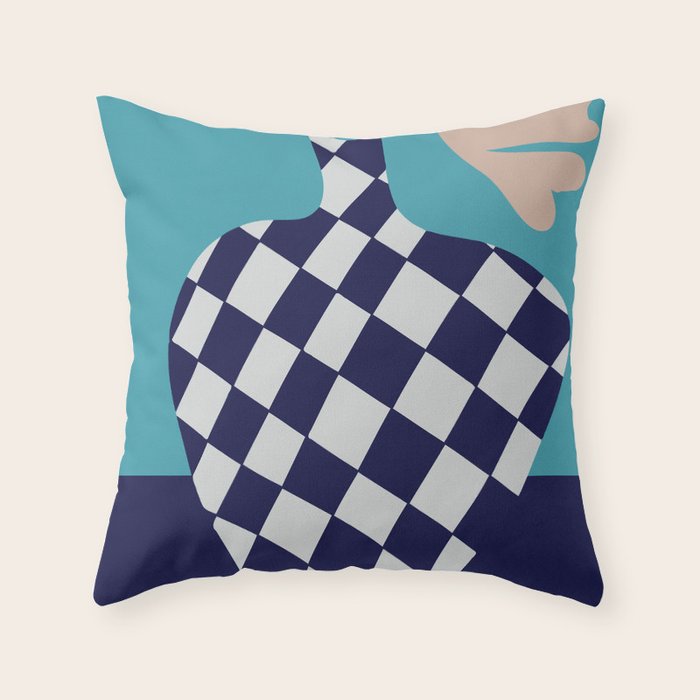 Minimalistic Vase 3 Throw Pillow Gallery Image 1