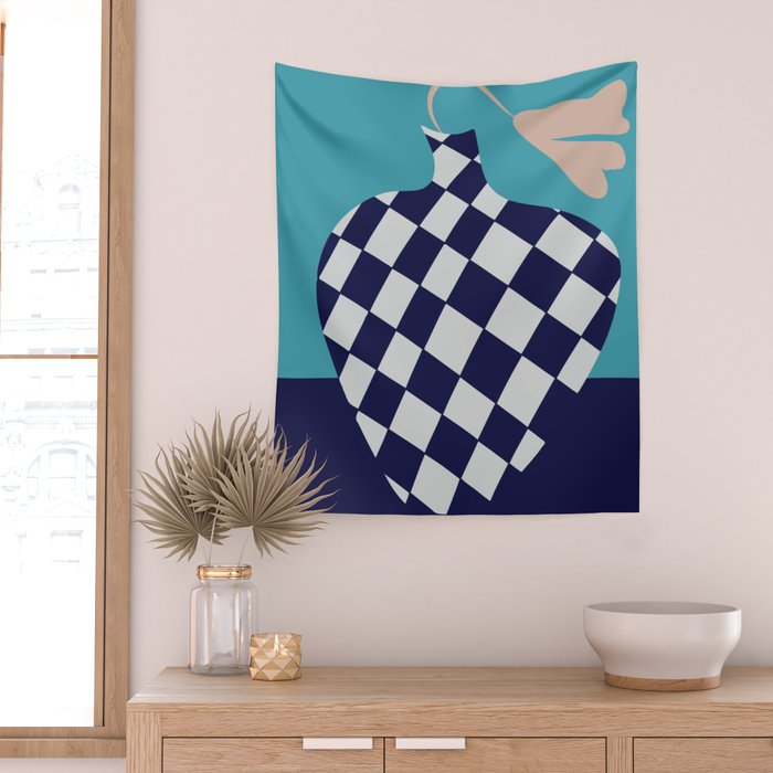 Minimalistic Vase 3 Wall Tapestry Gallery Image 2