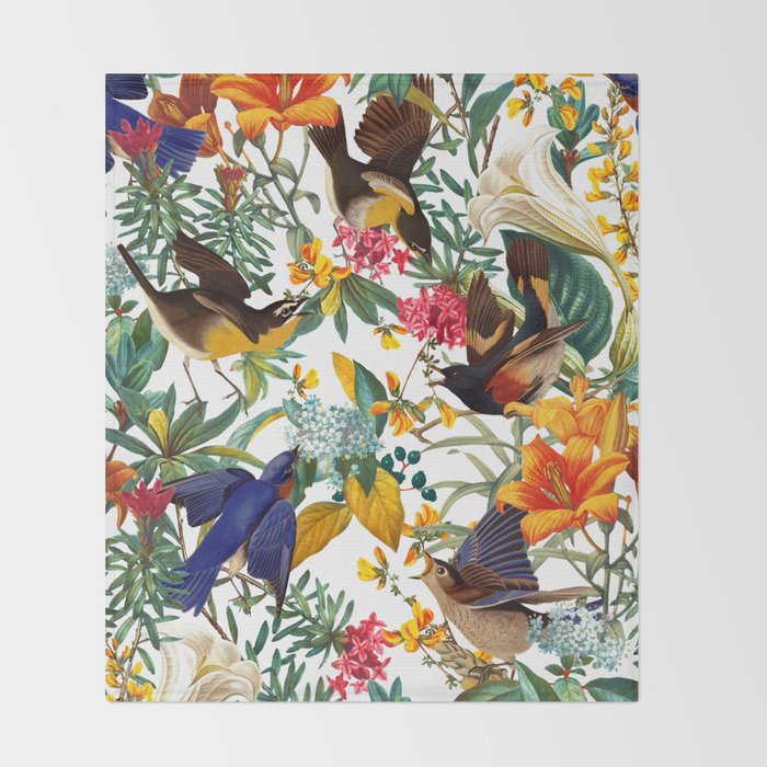 The Land of Birds II Throw Blanket Gallery Image 2