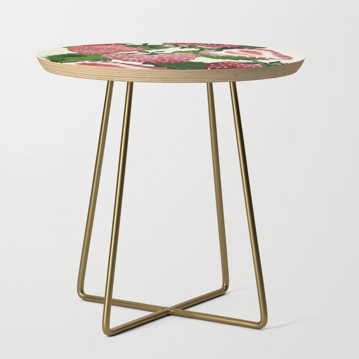 strawberry watercolor Side Table Gallery Image 1