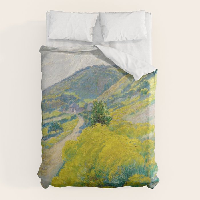 Landscape Oil Painting Václav Radimský Duvet Cover Gallery Image 6