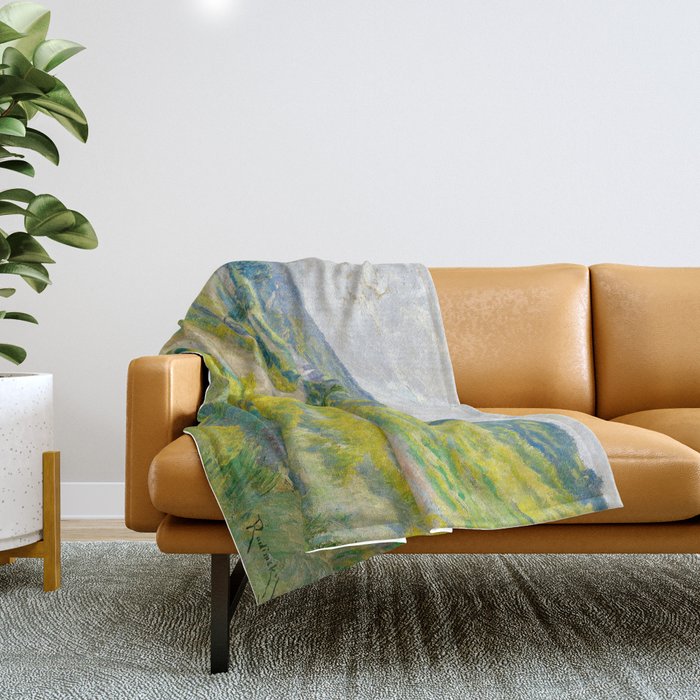 Landscape Oil Painting Václav Radimský Throw Blanket Gallery Image 1