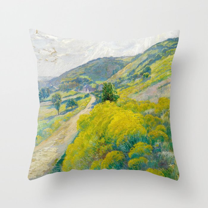 Landscape Oil Painting Václav Radimský Throw Pillow Gallery Image 1