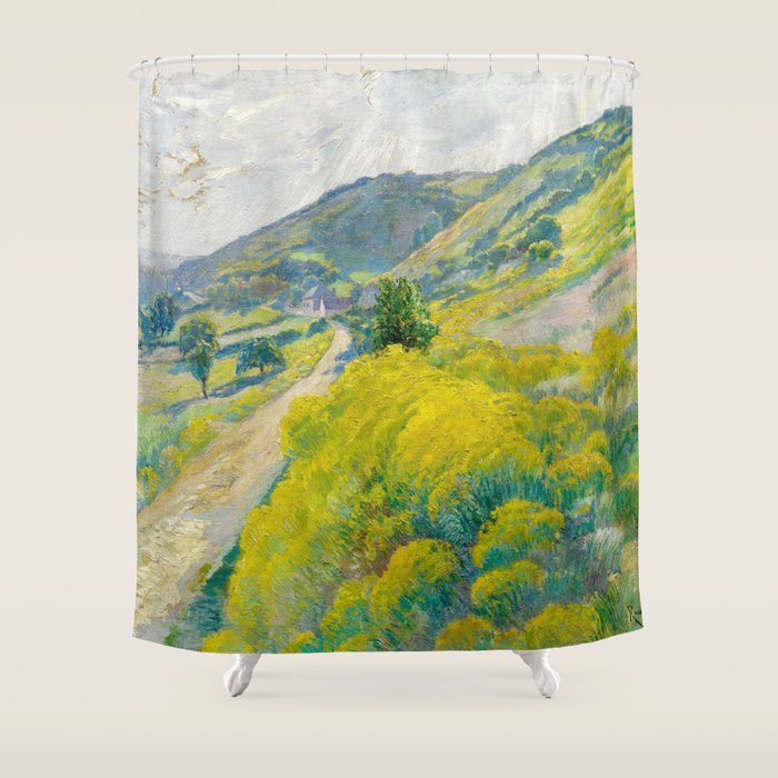 Landscape Oil Painting Václav Radimský Shower Curtain Gallery Image 1
