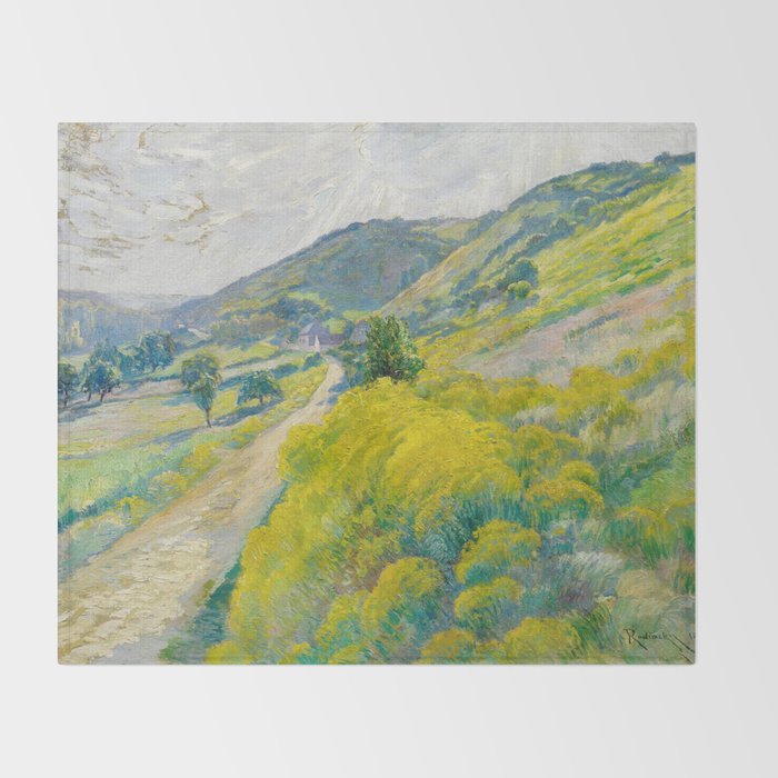 Landscape Oil Painting Václav Radimský Throw Blanket Gallery Image 2