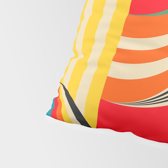 Colorful Cubism Modern Abstract Art Pillow Sham Gallery Image 4