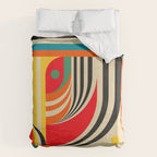 Colorful Cubism Modern Abstract Art Duvet Cover Gallery Image 6