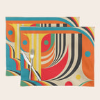 Colorful Cubism Modern Abstract Art Placemat Gallery Image 1