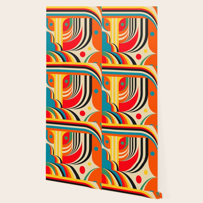 Colorful Cubism Modern Abstract Art Wallpaper Gallery Image 2