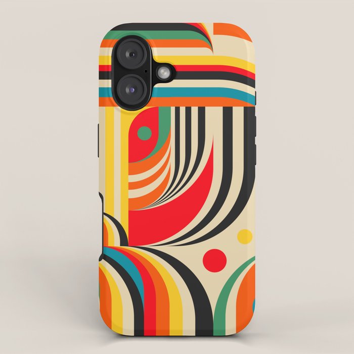 Colorful Cubism Modern Abstract Art iPhone Case Gallery Image 1
