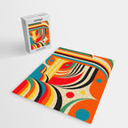Colorful Cubism Modern Abstract Art Jigsaw Puzzle Gallery Image 2