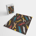 Ski Fun: Vintage Style  Jigsaw Puzzle Gallery Image 2