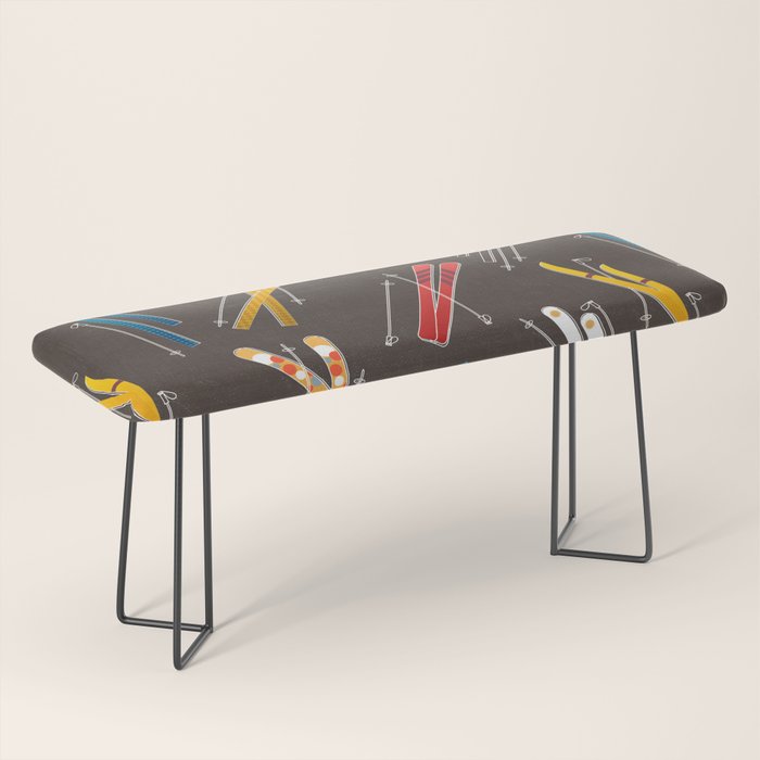 Ski Fun: Vintage Style  Bench Gallery Image 1