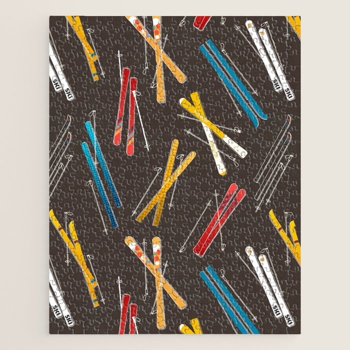 Ski Fun: Vintage Style  Jigsaw Puzzle Gallery Image 1