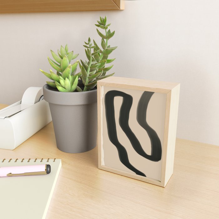 Minimal abstract line Mini Art Print Gallery Image 2