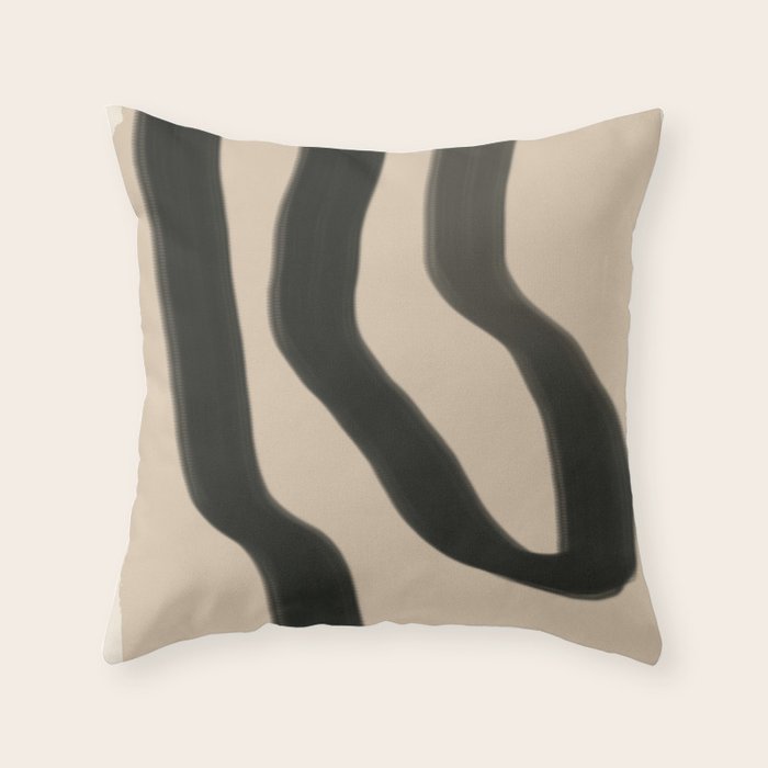 Minimal abstract line Throw Pillow Gallery Image 1