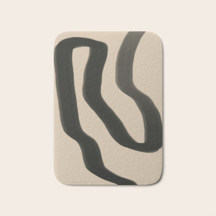Minimal abstract line Bath Mat Gallery Image 1
