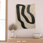 Minimal abstract line Wall Tapestry Gallery Image 2