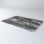 Forest Wonderland - Black and White Nature Photography Rug Gallery Image 3