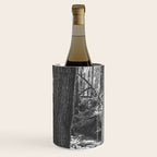 Forest Wonderland - Black and White Nature Photography Wine Chiller Gallery Image 1