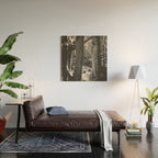 Forest Wonderland - Black and White Nature Photography Wood Wall Art Gallery Image 2