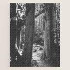Forest Wonderland - Black and White Nature Photography Jigsaw Puzzle Gallery Image 1