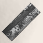 Forest Wonderland - Black and White Nature Photography Yoga Mat Gallery Image 1