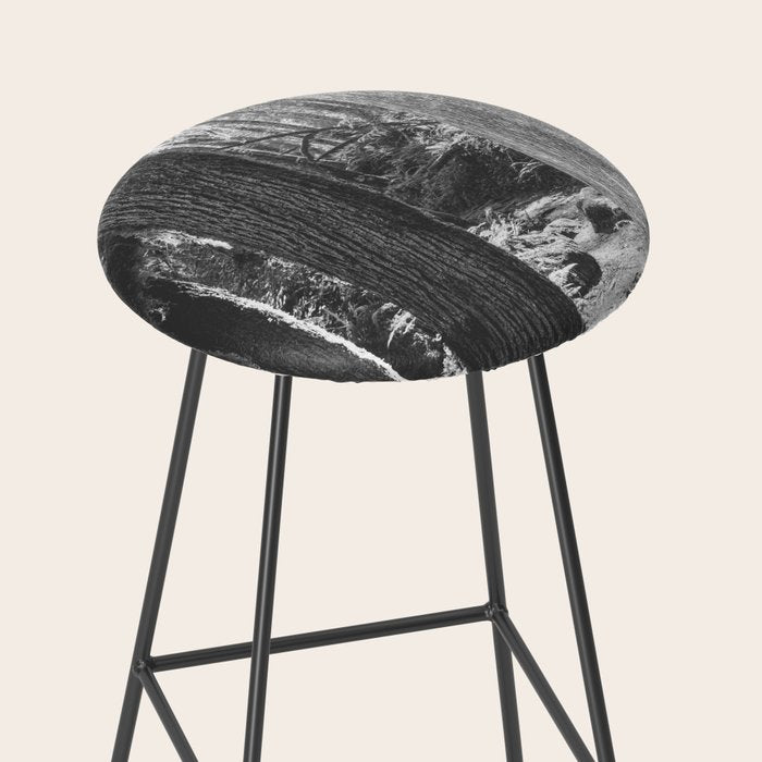 Forest Wonderland - Black and White Nature Photography Stool Gallery Image 2