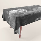 Forest Wonderland - Black and White Nature Photography Tablecloth Gallery Image 1