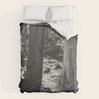 Forest Wonderland - Black and White Nature Photography Duvet Cover Gallery Image 6