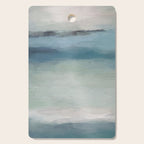 Dragons Teeth Maui - Abstract Painting, Light Blue, Teal, Sage Green Prints Modern Wall Art Cutting Board Gallery Image 1