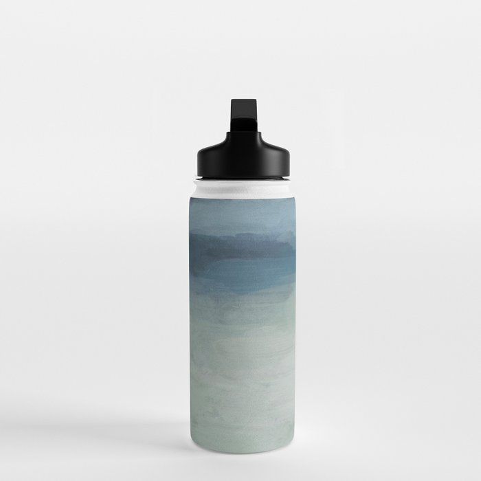 Dragons Teeth Maui - Abstract Painting, Light Blue, Teal, Sage Green Prints Modern Wall Art Water Bottle Gallery Image 3