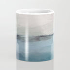Dragons Teeth Maui - Abstract Painting, Light Blue, Teal, Sage Green Prints Modern Wall Art Coffee Mug Gallery Image 4