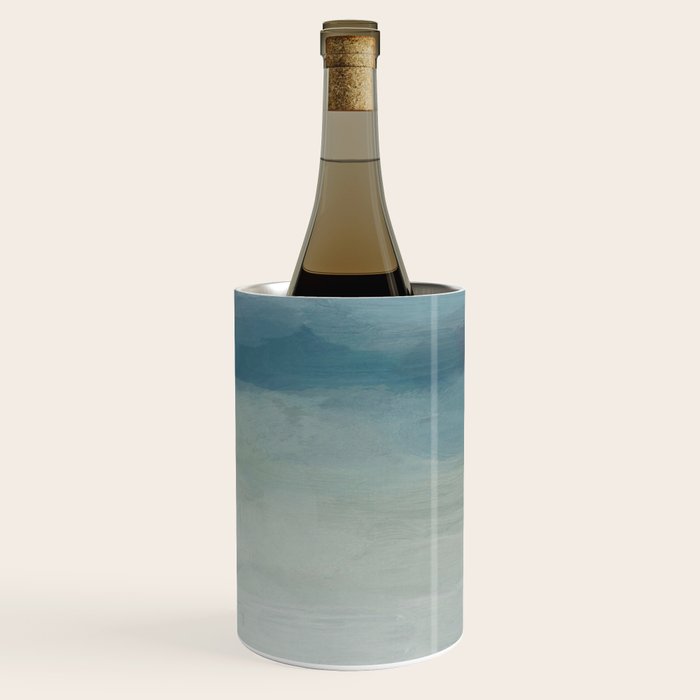 Dragons Teeth Maui - Abstract Painting, Light Blue, Teal, Sage Green Prints Modern Wall Art Wine Chiller Gallery Image 3