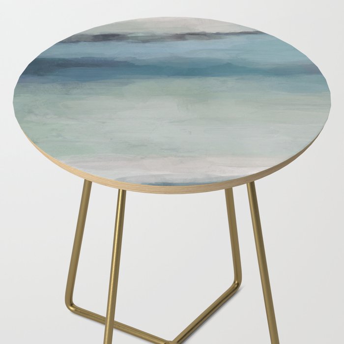 Dragons Teeth Maui - Abstract Painting, Light Blue, Teal, Sage Green Prints Modern Wall Art Side Table Gallery Image 2